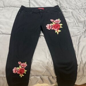 Guess Black Jeans with Red Label
